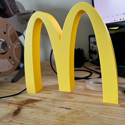 Lampe McDonald's - Lightbox 3D LED | Arche Dorée Iconique | USB