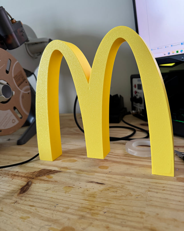 Lampe McDonald's - Lightbox 3D LED | Arche Dorée Iconique | USB