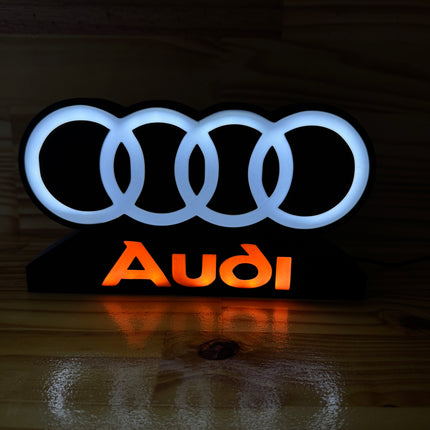 Lampe auto déco noire Audi
