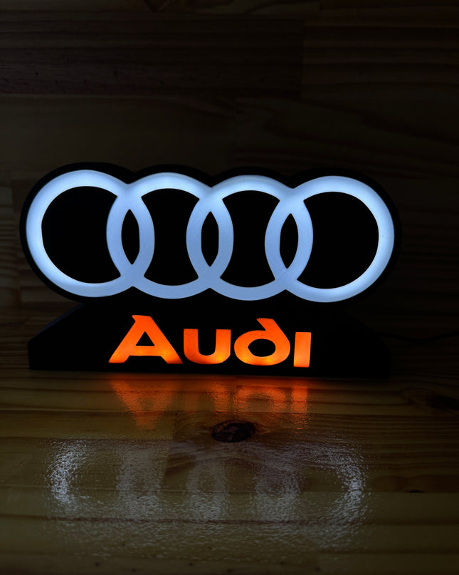 Lampe auto déco noire Audi
