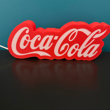 Lampe Coca-Cola - Lightbox 3D LED | Design Rouge & Blanc | USB