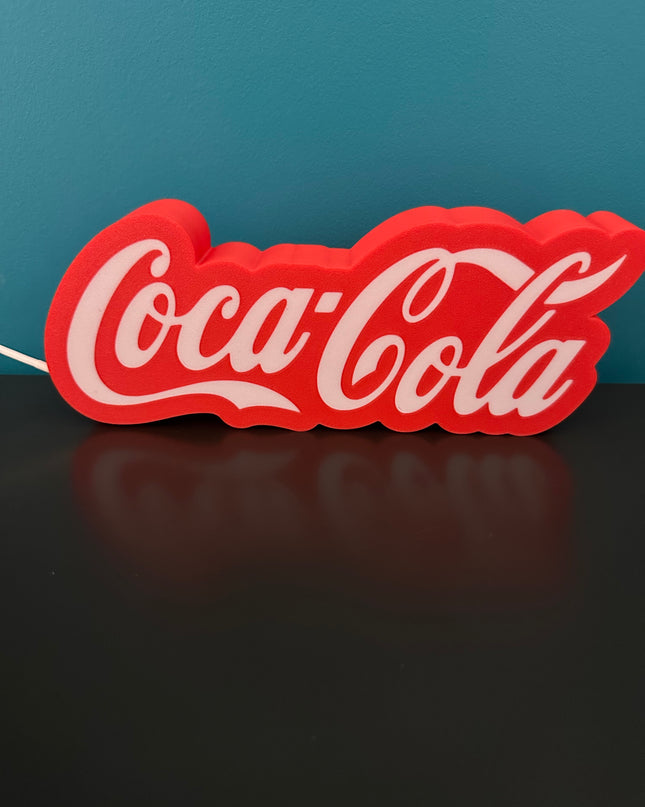 Lampe Coca-Cola - Lightbox 3D LED | Design Rouge & Blanc | USB