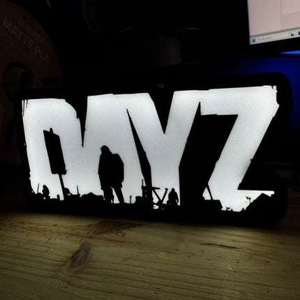 Lampe DayZ - Lightbox 3D LED | Design Noir & Blanc | USB