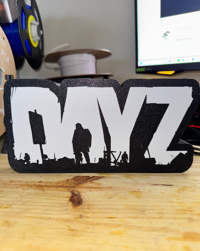 Lampe DayZ - Lightbox 3D LED | Design Noir & Blanc | USB