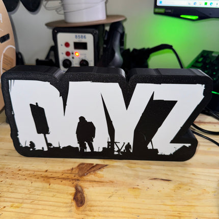 Lampe DayZ - Lightbox 3D LED | Design Noir & Blanc | USB