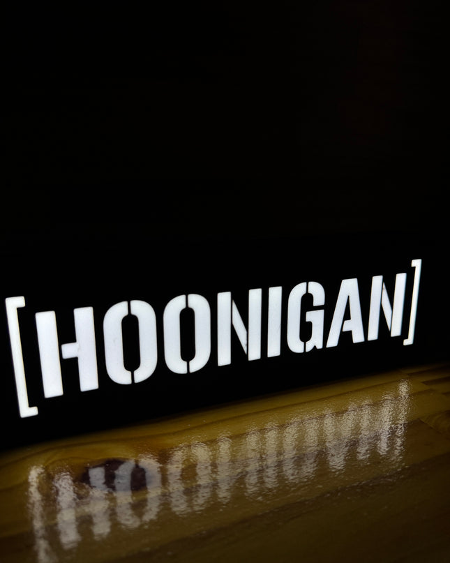 Lampe Hoonigan - Lightbox 3D LED | Design Noir & Blanc | USB