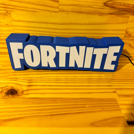 Lampe Fortnite - Lightbox 3D LED | Design Bleu & Blanc | USB