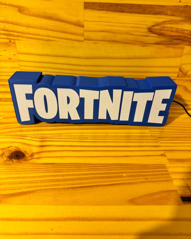 Lampe Fortnite - Lightbox 3D LED | Design Bleu & Blanc | USB
