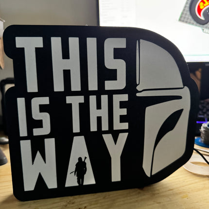 Lampe déco Star Wars texte blanc
