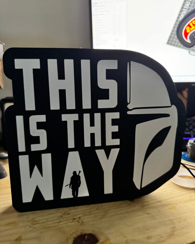 Lampe déco Star Wars texte blanc
