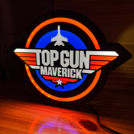 Lightbox 3D inspirée du film Top Gun
