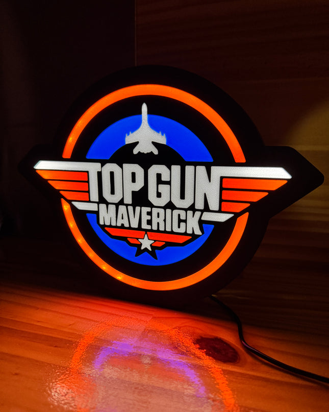Lightbox 3D inspirée du film Top Gun
