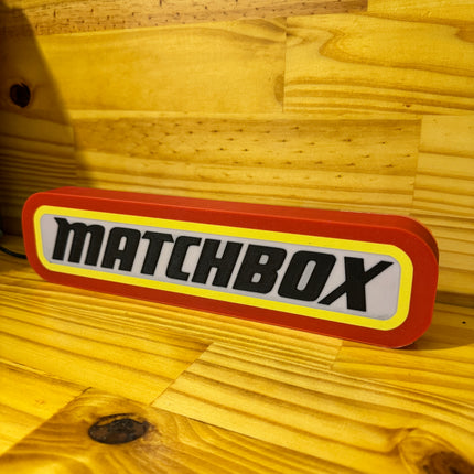 Lampe Matchbox - Lightbox 3D LED | Design Rouge, Noir, Jaune & Blanc | USB
