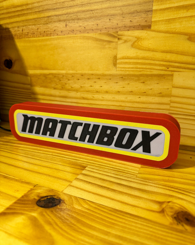Lampe Matchbox - Lightbox 3D LED | Design Rouge, Noir, Jaune & Blanc | USB