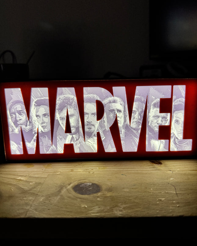 décoration LED Marvel pour chambre
