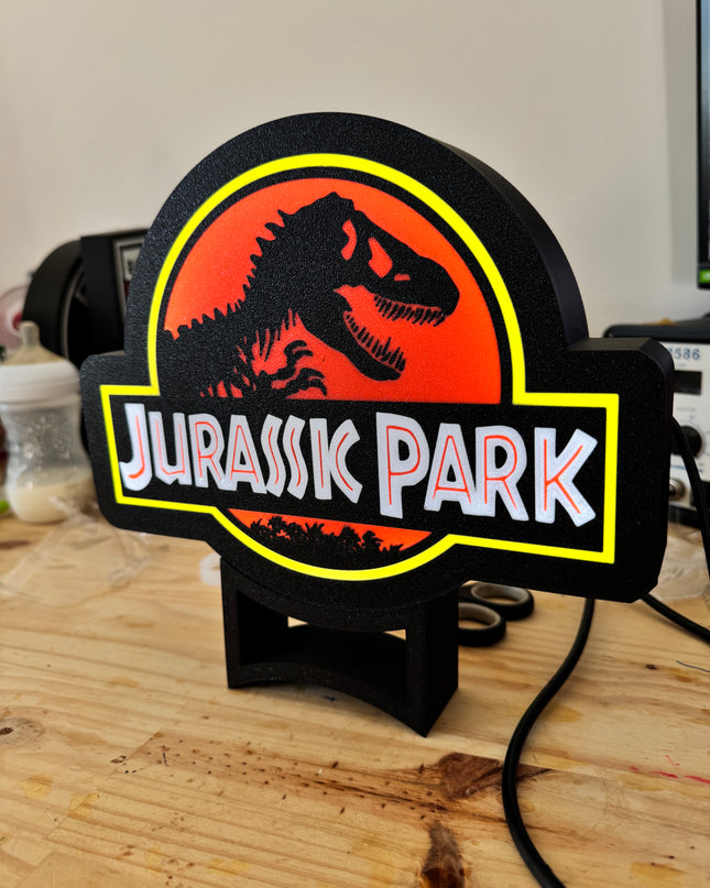 lampe LED originale thème Jurassik Park
