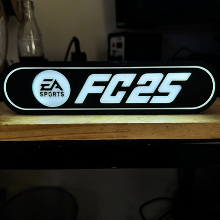 Lampe FC25 - Lightbox 3D LED | Design Noir & Blanc | USB