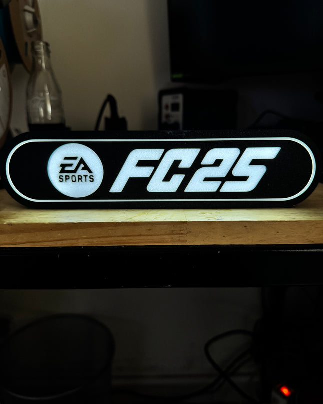 Lampe FC25 - Lightbox 3D LED | Design Noir & Blanc | USB