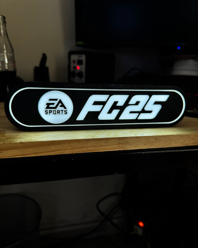 Lampe FC25 - Lightbox 3D LED | Design Noir & Blanc | USB