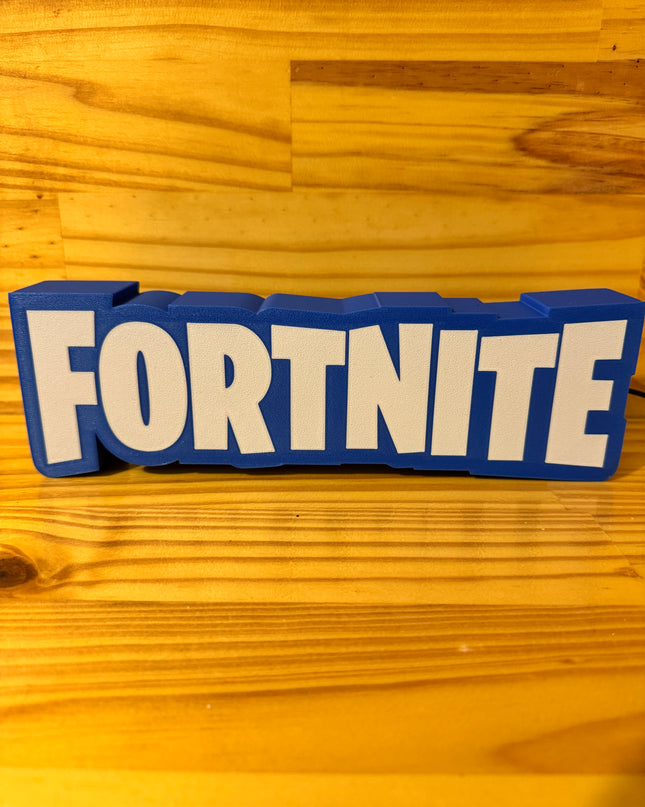 Lampe Fortnite - Lightbox 3D LED | Design Bleu & Blanc | USB