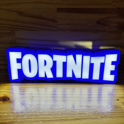 Lampe Fortnite - Lightbox 3D LED | Design Bleu & Blanc | USB