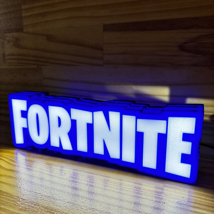 Lampe Fortnite - Lightbox 3D LED | Design Bleu & Blanc | USB