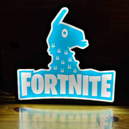 Logo Fortnite bleu clair lumineux
