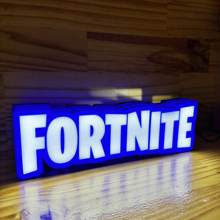 Lampe Fortnite - Lightbox 3D LED | Design Bleu & Blanc | USB