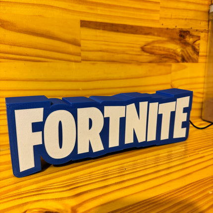 Lampe Fortnite - Lightbox 3D LED | Design Bleu & Blanc | USB