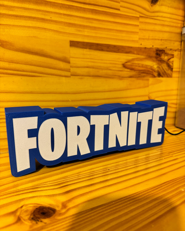 Lampe Fortnite - Lightbox 3D LED | Design Bleu & Blanc | USB