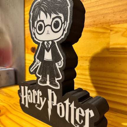 Lampe Harry Potter Style Pop - Lightbox 3D LED | Design Noir & Blanc | USB