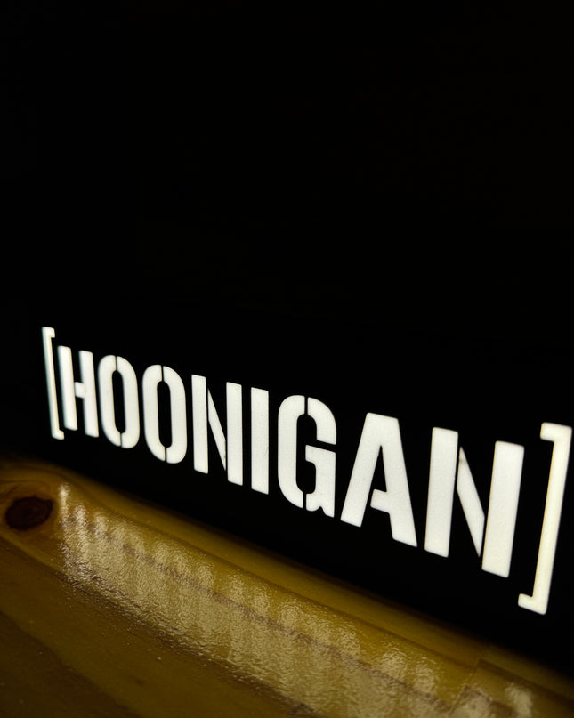 Lampe Hoonigan - Lightbox 3D LED | Design Noir & Blanc | USB