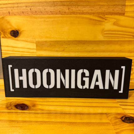 Lampe Hoonigan - Lightbox 3D LED | Design Noir & Blanc | USB
