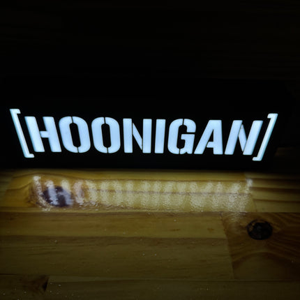 Lampe Hoonigan - Lightbox 3D LED | Design Noir & Blanc | USB