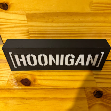Lampe Hoonigan - Lightbox 3D LED | Design Noir & Blanc | USB