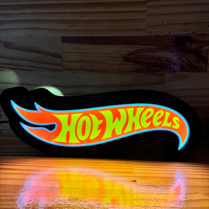 Logo Hot Wheels rétro lumineux
