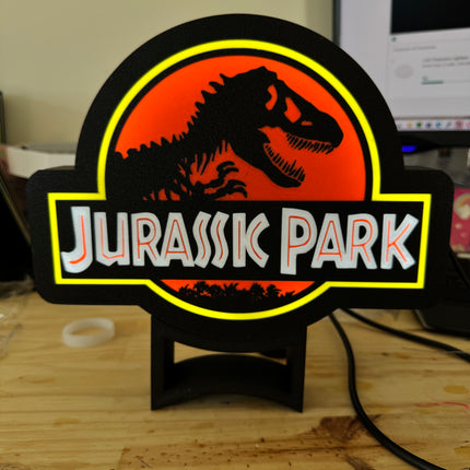 lampe 3D inspirée de Jurassik Park pour décoration murale
