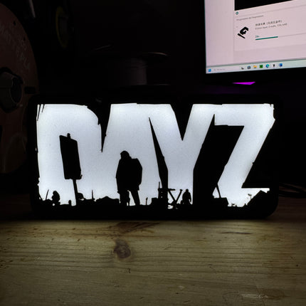 Lampe DayZ - Lightbox 3D LED | Design Noir & Blanc | USB