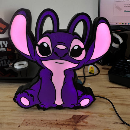 Lampe fond noir Angel pour fans de Disney
