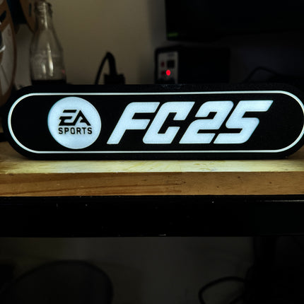 Lampe FC25 - Lightbox 3D LED | Design Noir & Blanc | USB