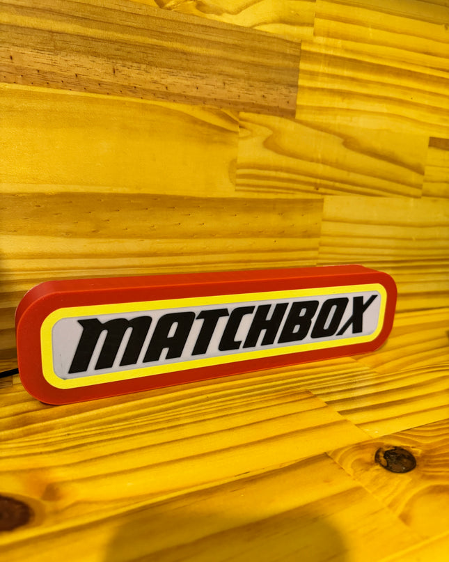 Lampe Matchbox - Lightbox 3D LED | Design Rouge, Noir, Jaune & Blanc | USB
