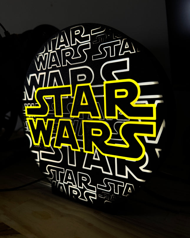 Veilleuse ronde inspirée de Star Wars
