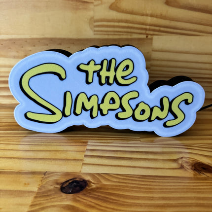 Lampe The Simpsons - Lightbox 3D LED | Design Blanc, Noir & Jaune | USB