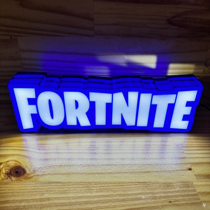 Lampe Fortnite - Lightbox 3D LED | Design Bleu & Blanc | USB