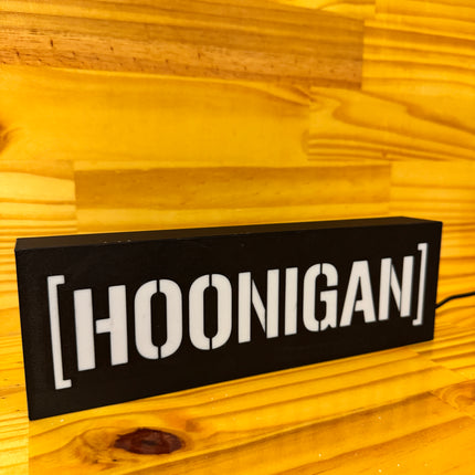 Lampe Hoonigan - Lightbox 3D LED | Design Noir & Blanc | USB