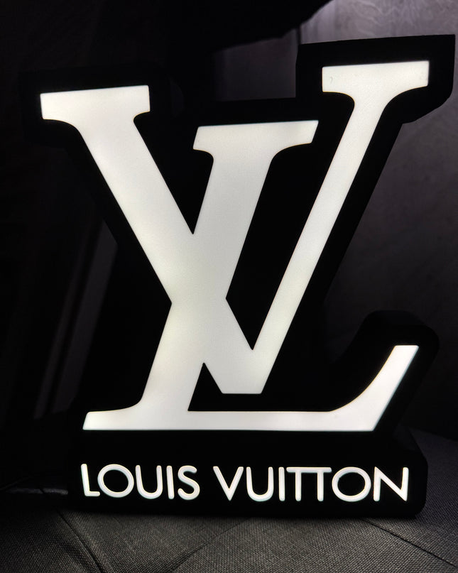 Lampe Louis Vuitton - Lightbox 3D LED | Design Noir & Blanc | USB