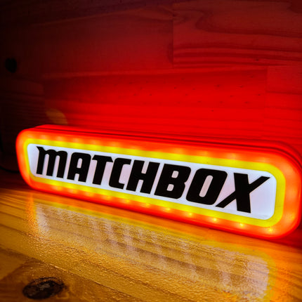 Lampe Matchbox - Lightbox 3D LED | Design Rouge, Noir, Jaune & Blanc | USB