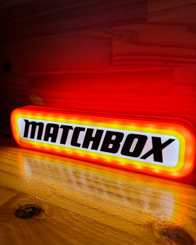 Lampe Matchbox - Lightbox 3D LED | Design Rouge, Noir, Jaune & Blanc | USB
