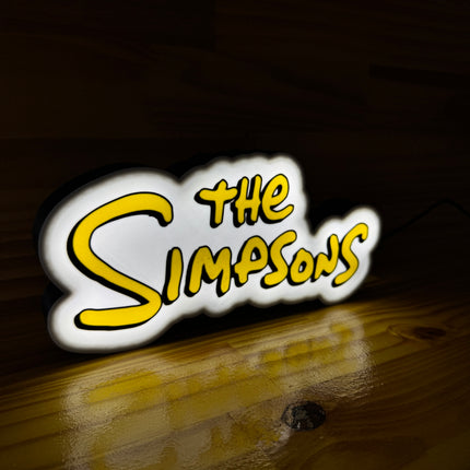 Lampe The Simpsons - Lightbox 3D LED | Design Blanc, Noir & Jaune | USB