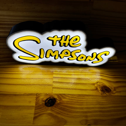 Lampe The Simpsons - Lightbox 3D LED | Design Blanc, Noir & Jaune | USB